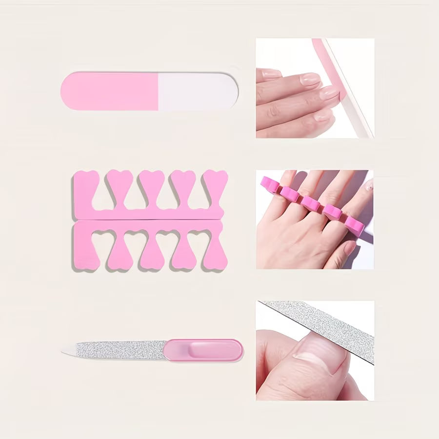 7-in-1 Nail Art Tool Set with UV Lamp & Nail Drill