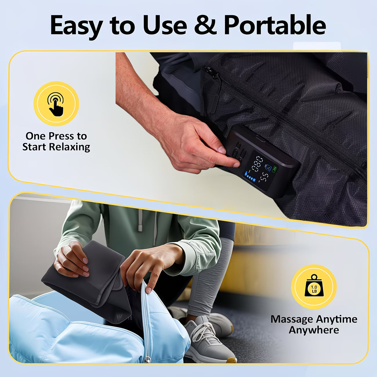 Single or Double Air Compression Foot And Leg Massager