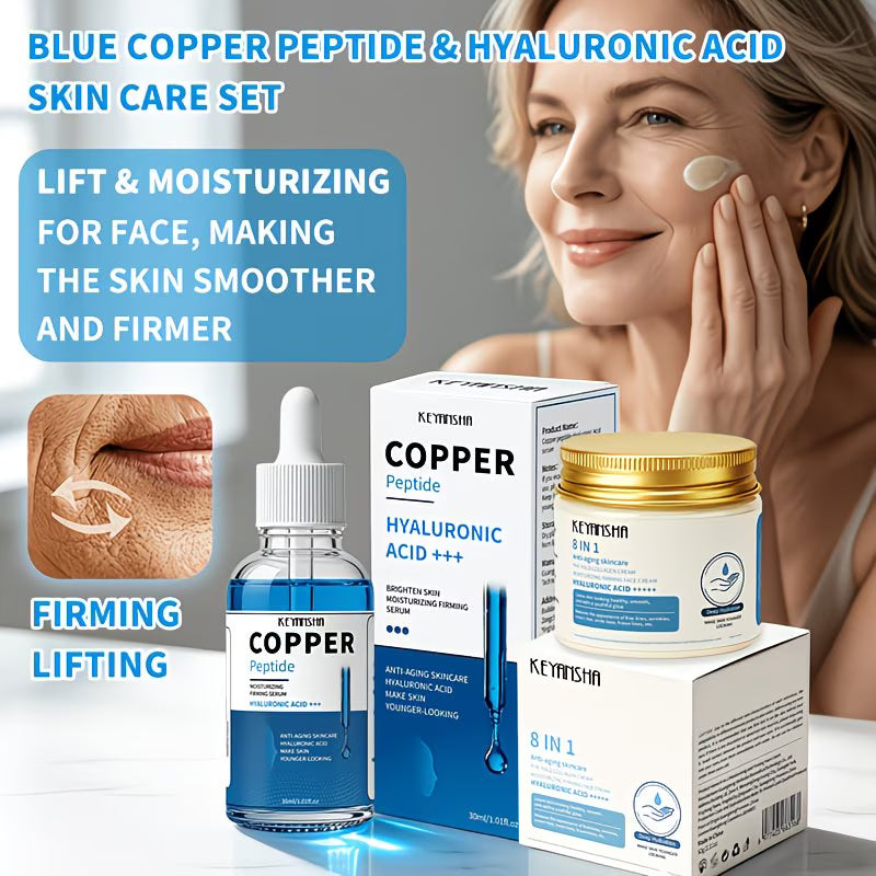 2-Piece Copper Peptide & Hyaluronic Acid Skincare Set