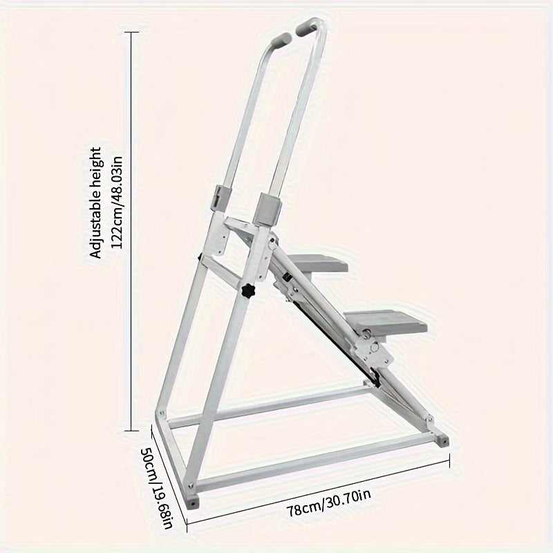 Foldable and Adjustable Climbing Stepper Machine