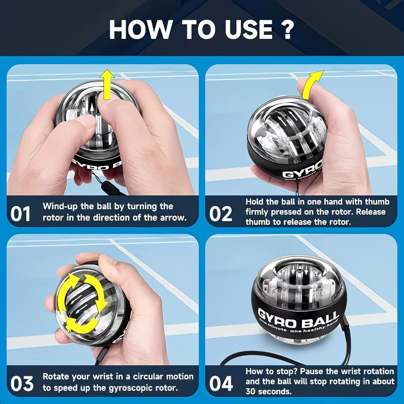 Gyro Ball Wrist & Grip Strength Trainer