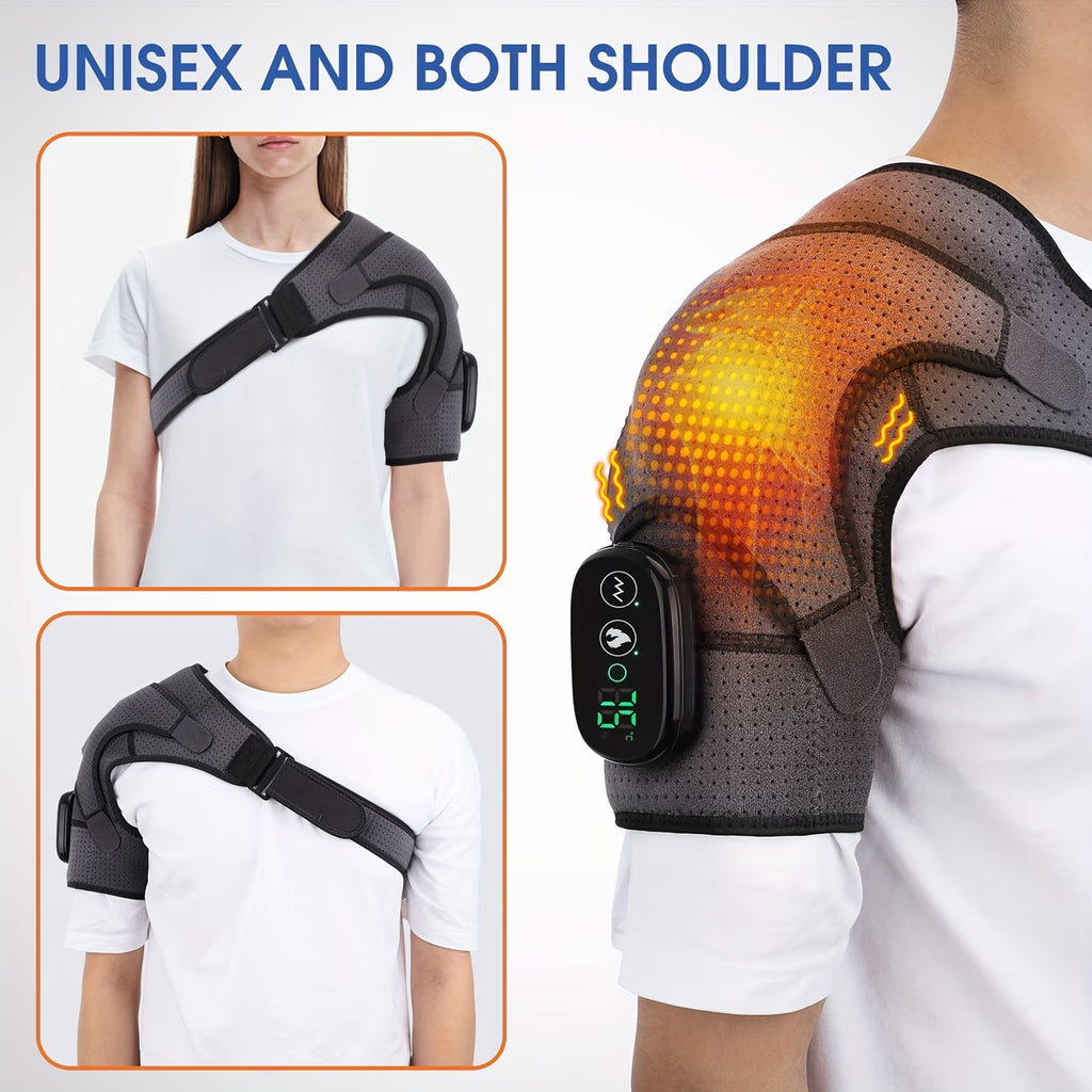 Heated Shoulder Massager Brace