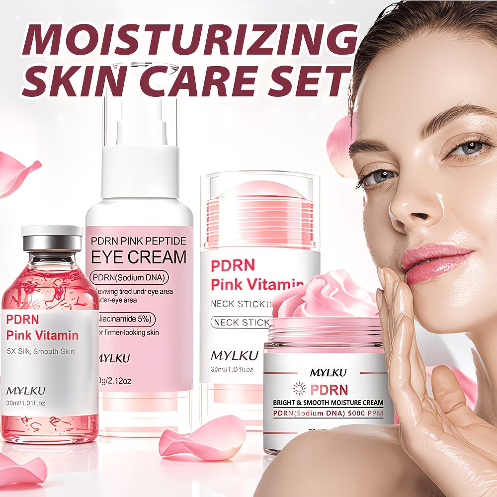 4-Piece PDRN Pink Peptide Facial Care Set