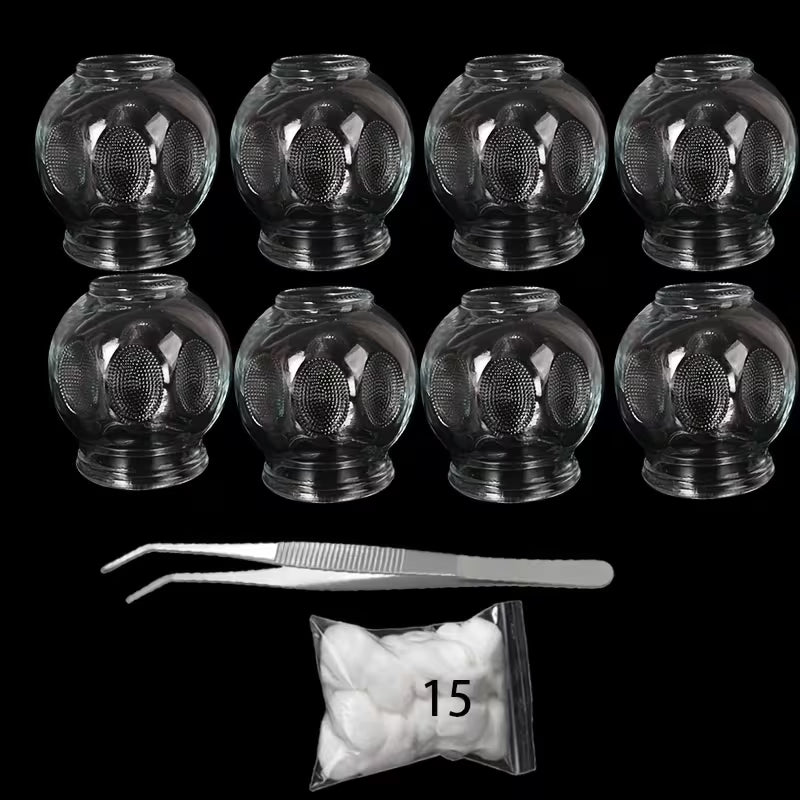 Glass Fire Cupping Therapy Set with Accessories