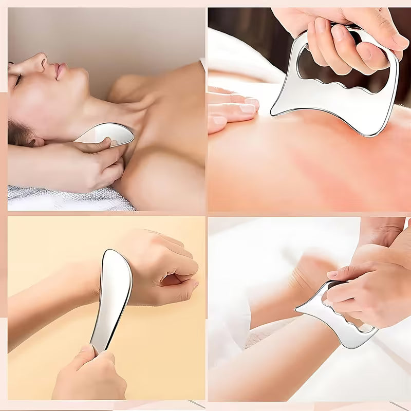 Stainless Steel Gua Sha Muscle Recovery Tools (2 or 3 Piece Set)