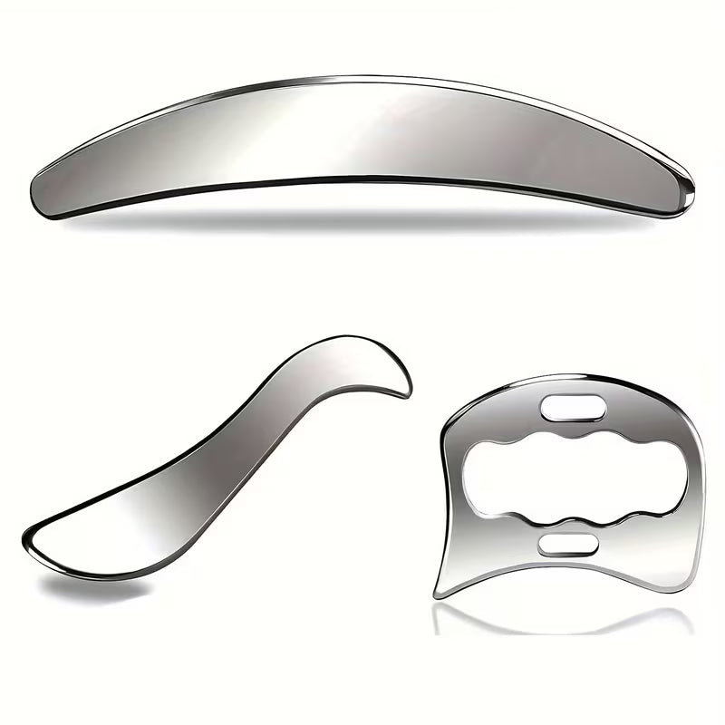 Stainless Steel Gua Sha Muscle Recovery Tools (2 or 3 Piece Set)