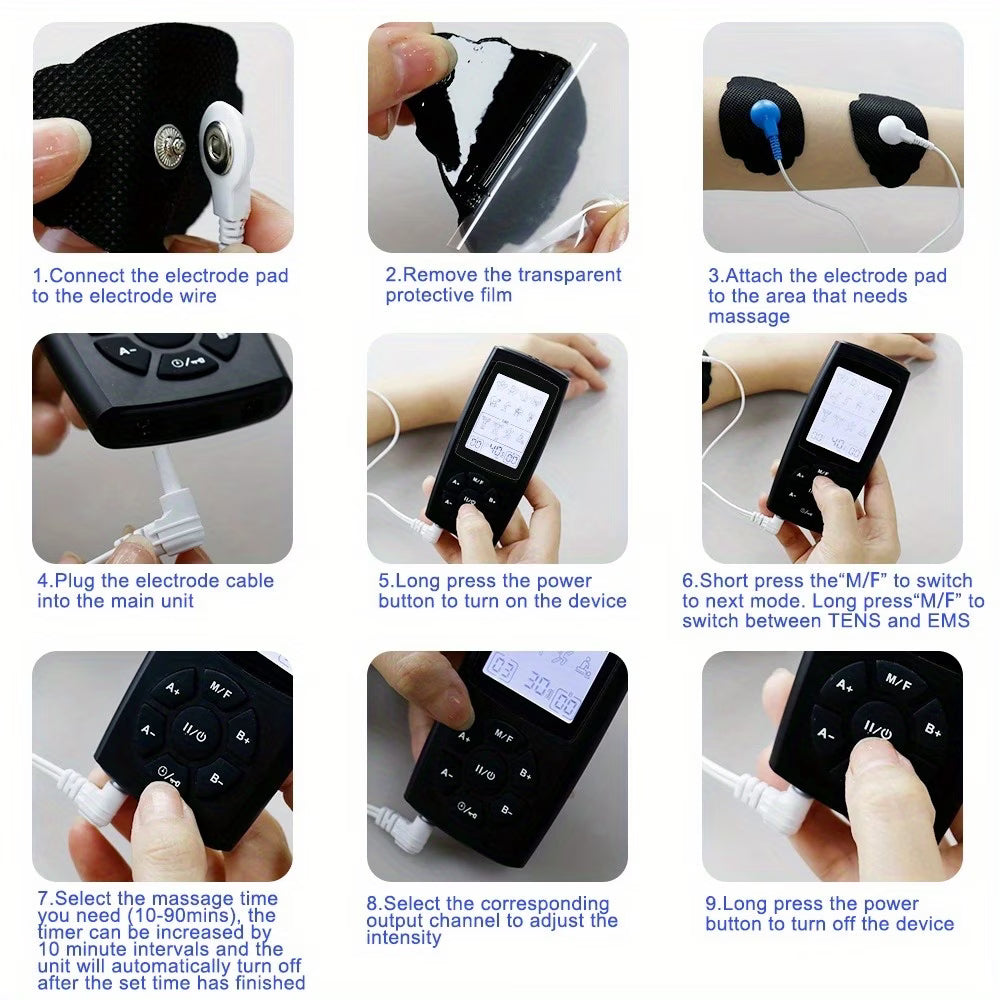 TENS / EMS Unit with Pads