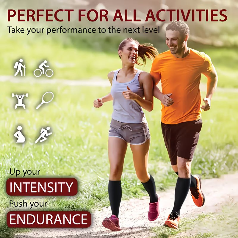 Unisex Compression Socks (20–30 mmHg) – Breathable Support