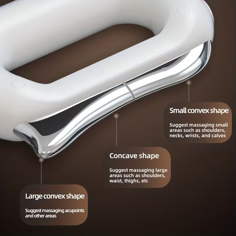 2-in-1 Massage Gun & Fascia Tool Set for Deep Muscle Relief