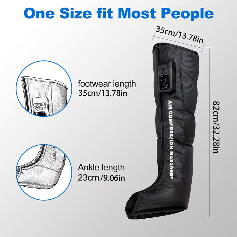 Single or Double Leg Air Wave Compression Leg Massager