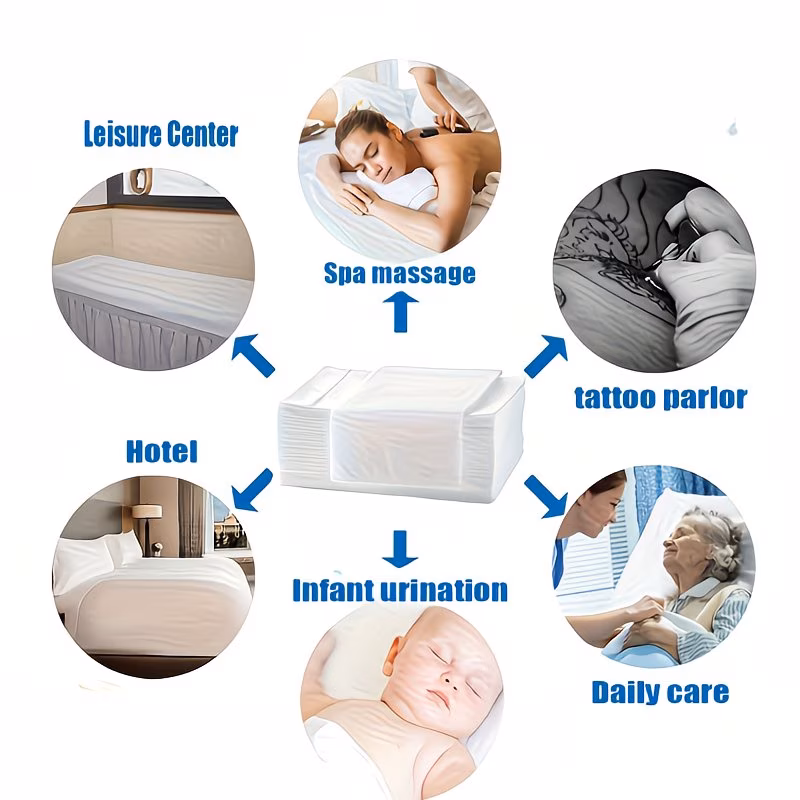 100pc Disposable Spa & Massage Bed Sheets