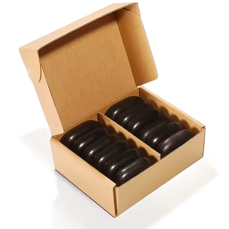 12-Piece Black Basalt Hot Stone Massage Set