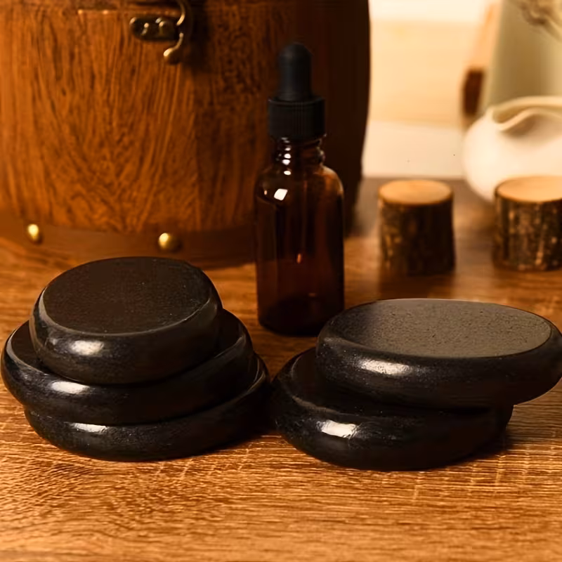12-Piece Black Basalt Hot Stone Massage Set
