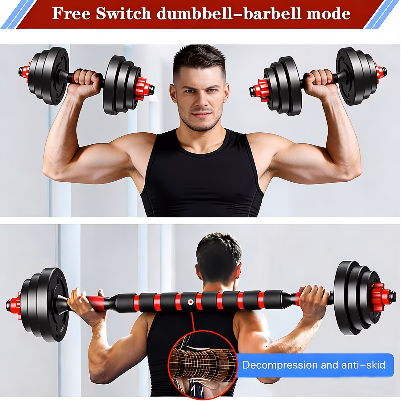 Adjustable Dumbbell / Barbell Set - 40KG