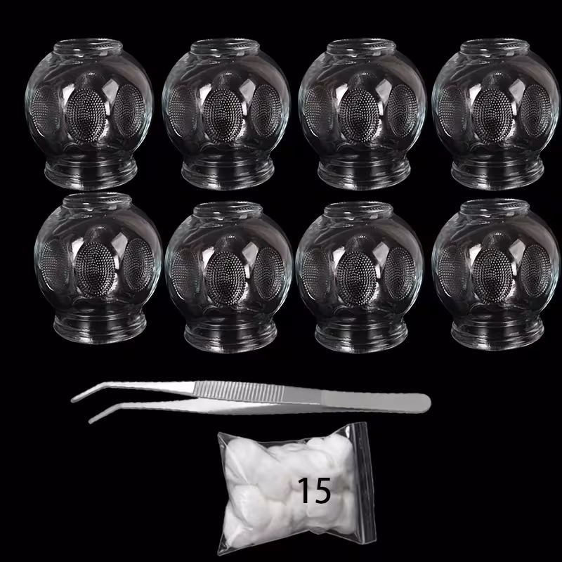 Glass Fire Cupping Therapy Set with Accessories