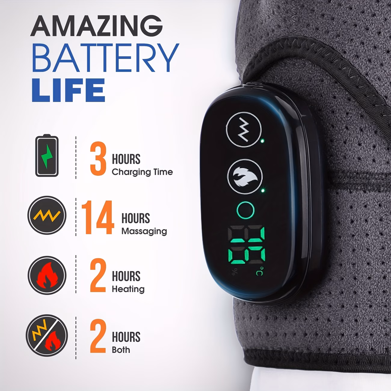 Heated Shoulder Massager Brace
