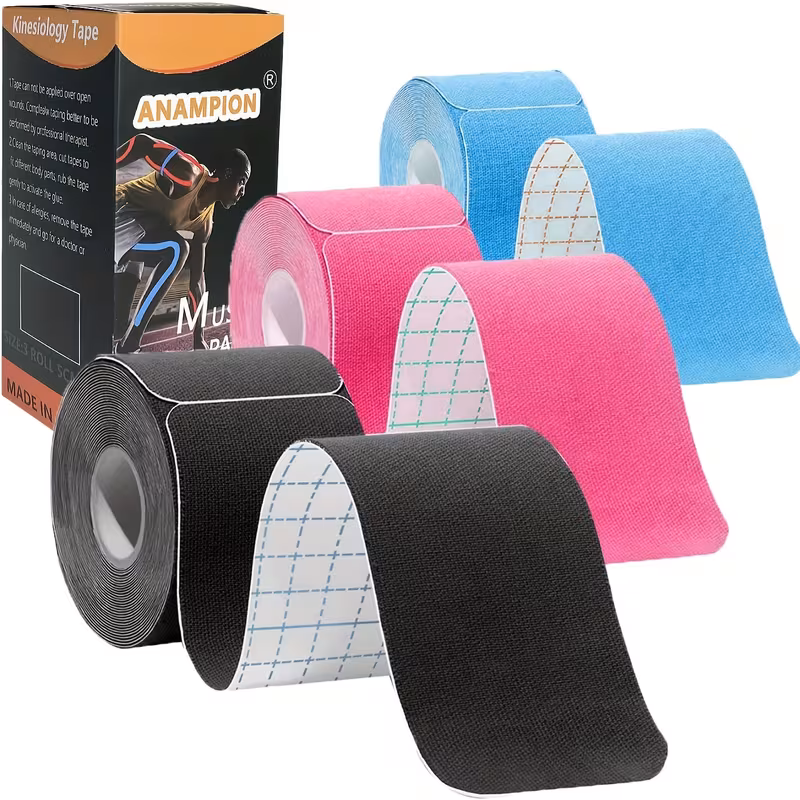 Latex-Free Kinesiology Tape Set (3 Rolls)