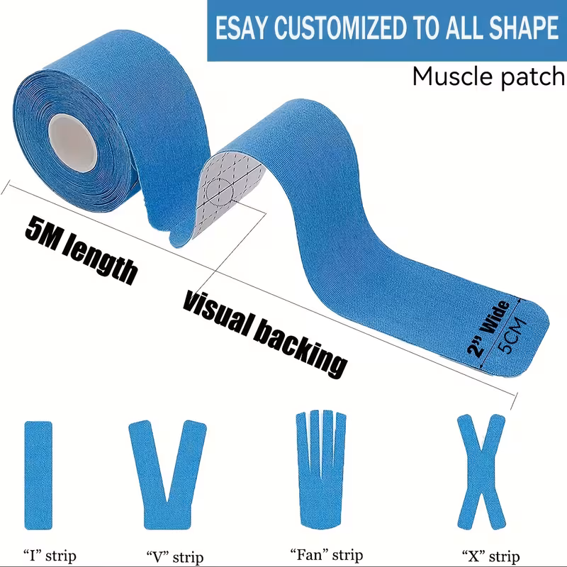 Latex-Free Kinesiology Tape Set (3 Rolls)