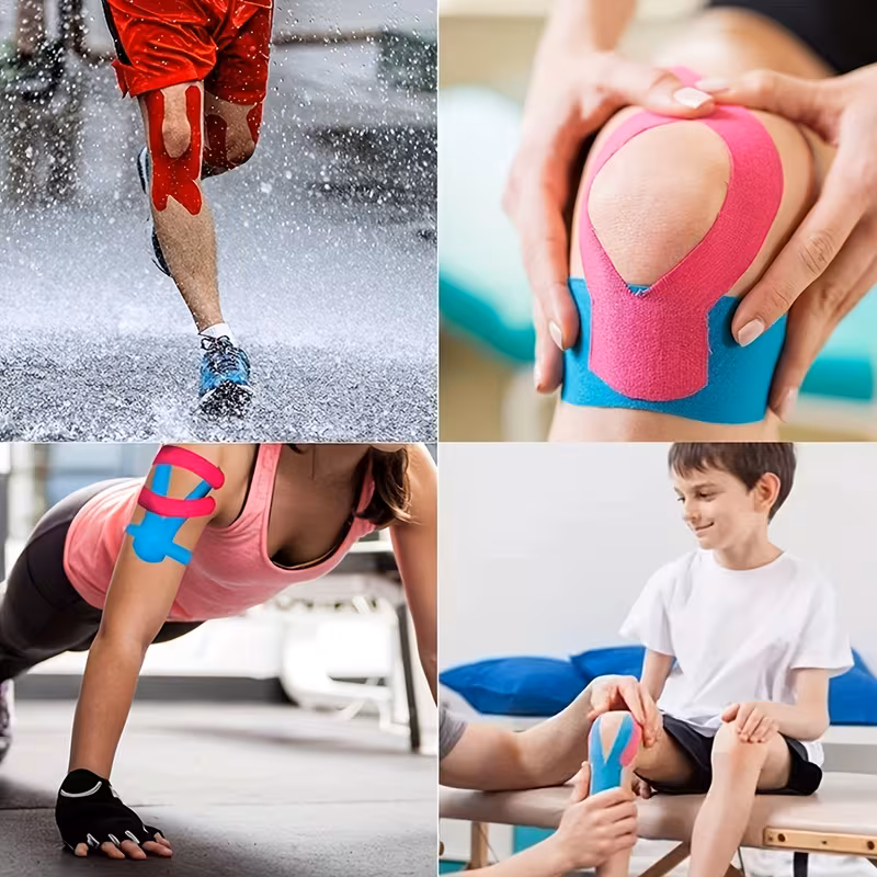 Latex-Free Kinesiology Tape Set (3 Rolls)