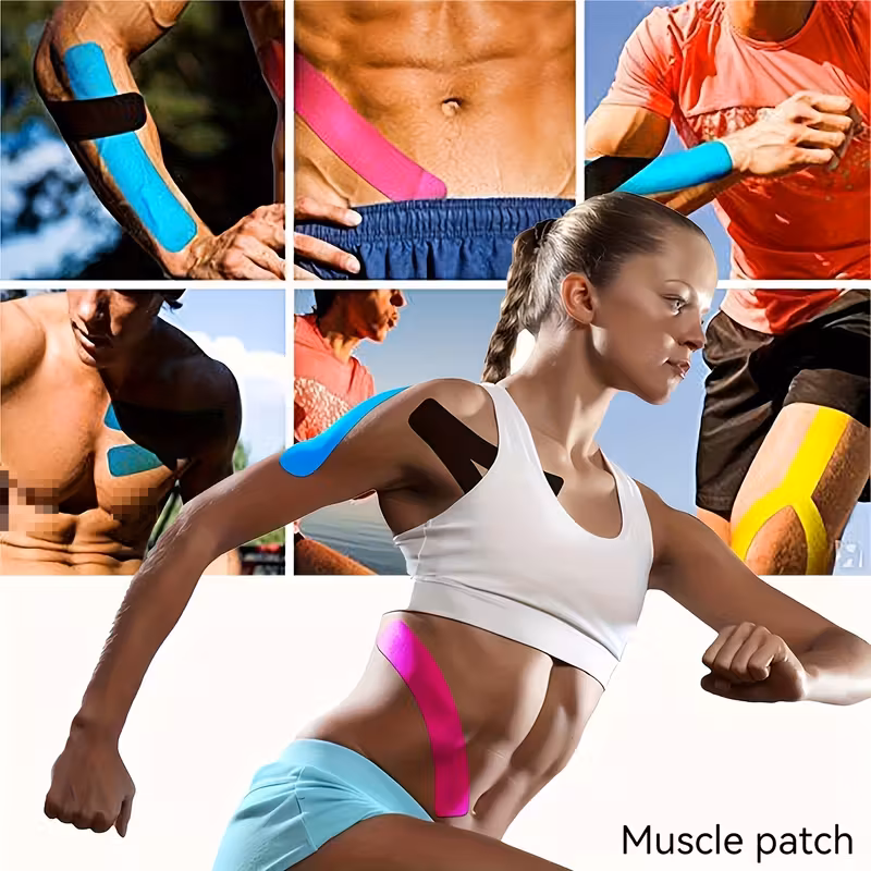 Latex-Free Kinesiology Tape Set (3 Rolls)