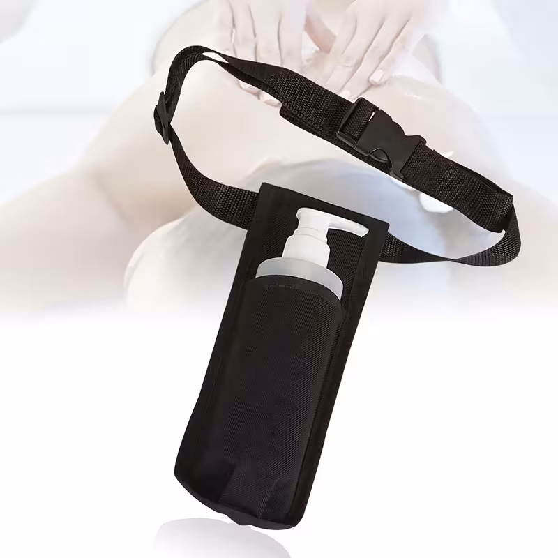 Massage Oil Bottle Waist Holster with Adjustable Belt