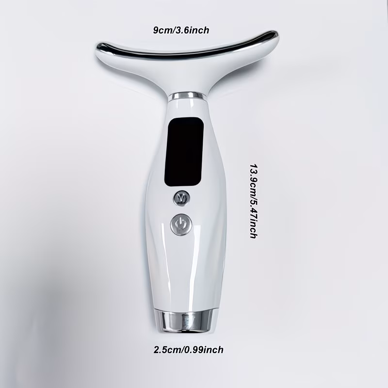 Rechargeable Face & Neck Massager with Heat & Vibration Modes