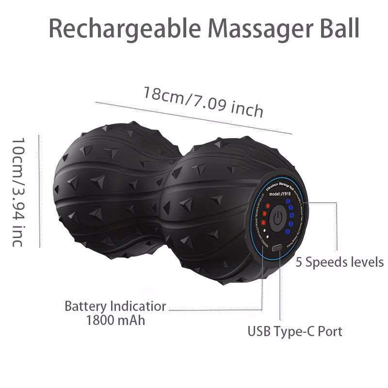 Rechargeable Peanut Massage Roller – 5 Vibration Modes