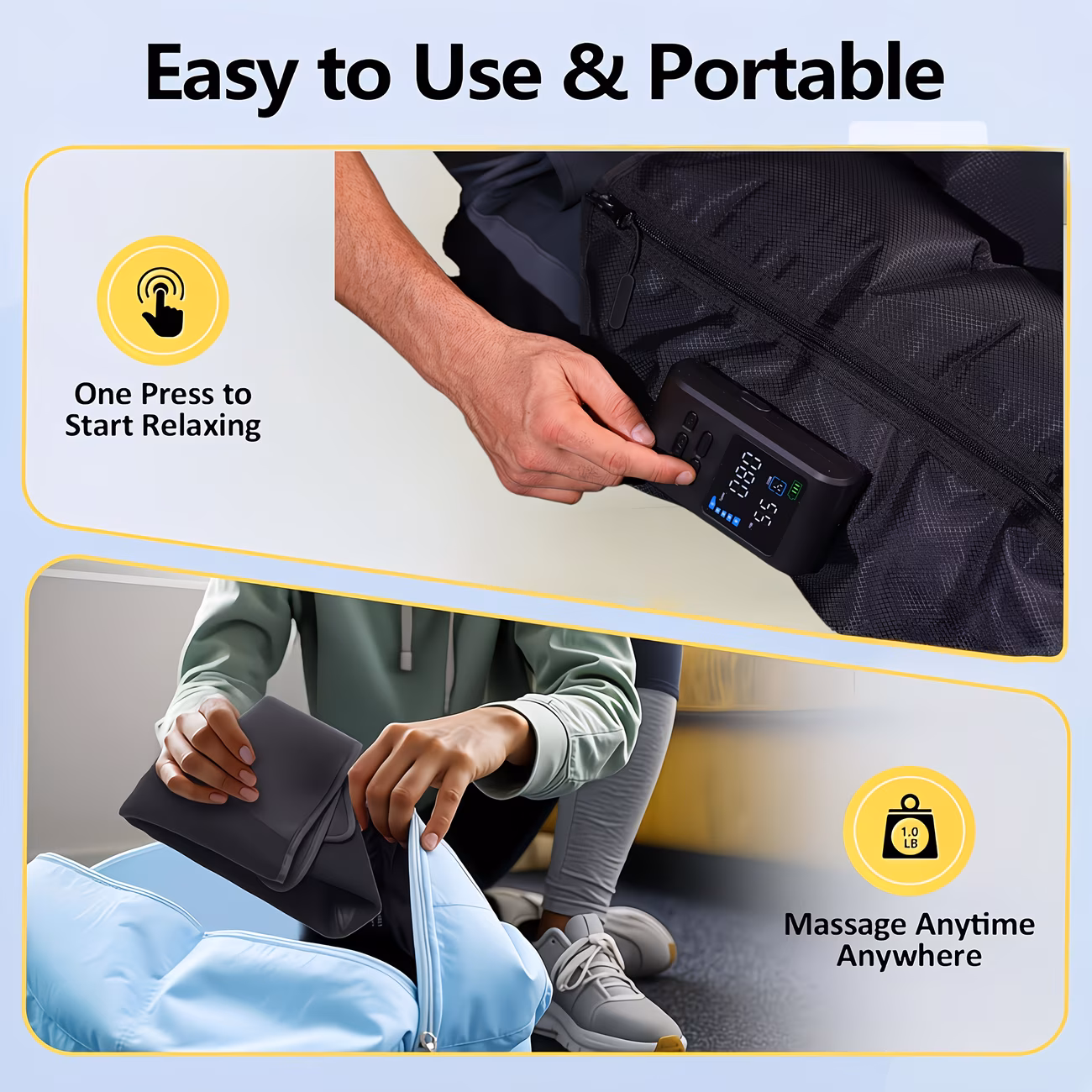 Single or Double Air Compression Foot And Leg Massager