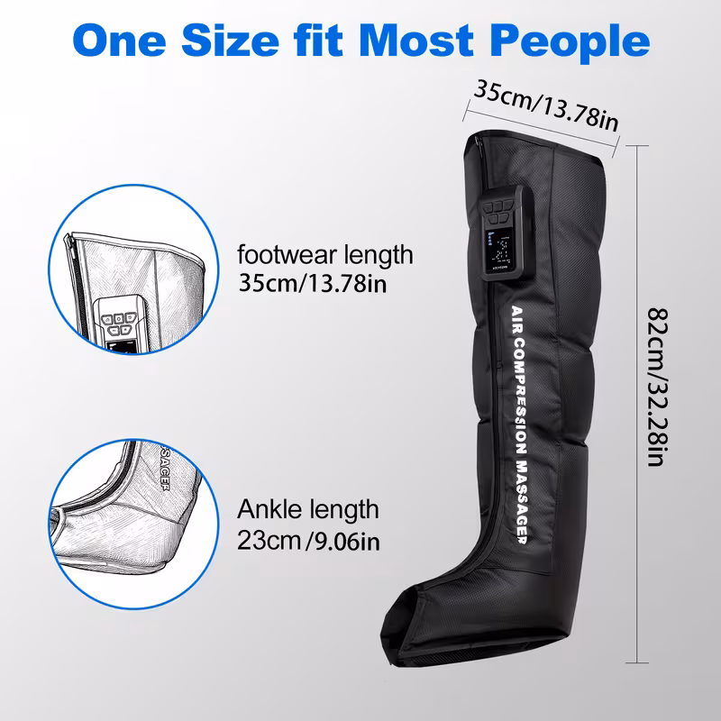 Single or Double Leg Air Wave Compression Leg Massager