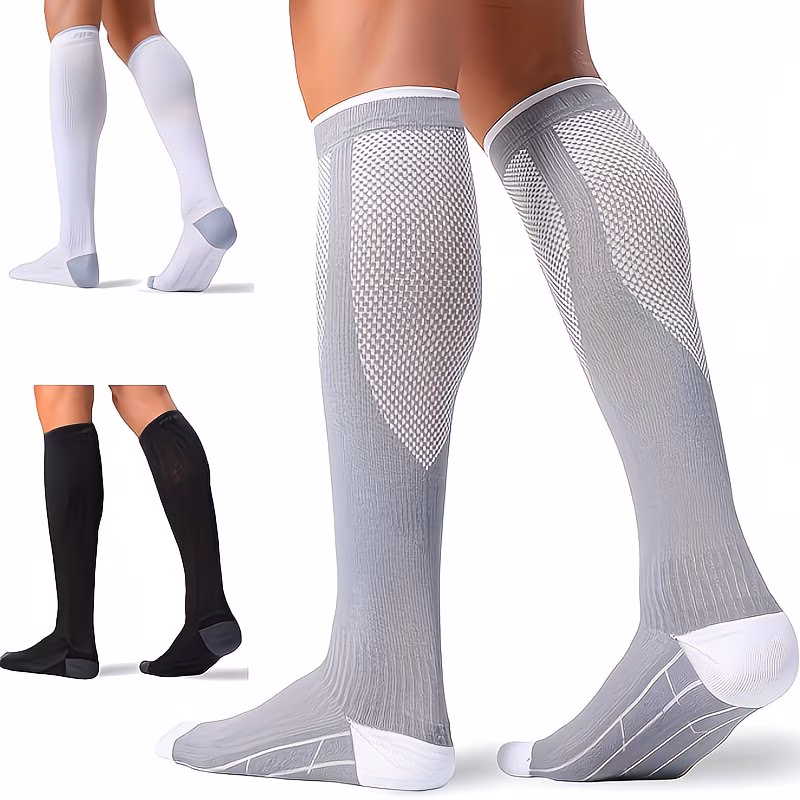 Unisex Compression Socks (20–30 mmHg) – Breathable Support