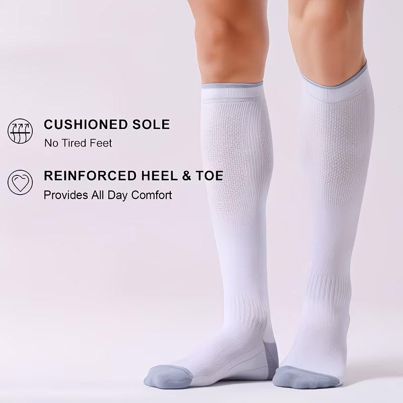 Unisex Compression Socks (20–30 mmHg) – Breathable Support