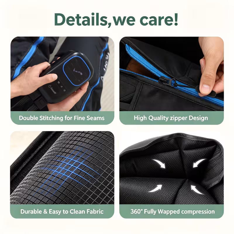 Rechargeable Full Leg Air Compression Massager 2 Pack
