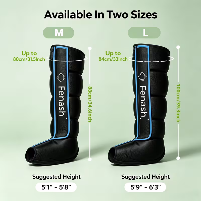 Rechargeable Full Leg Air Compression Massager 2 Pack